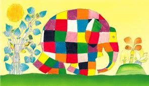 Elmer was patchwork...